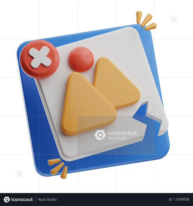 Image Broken  3D Icon