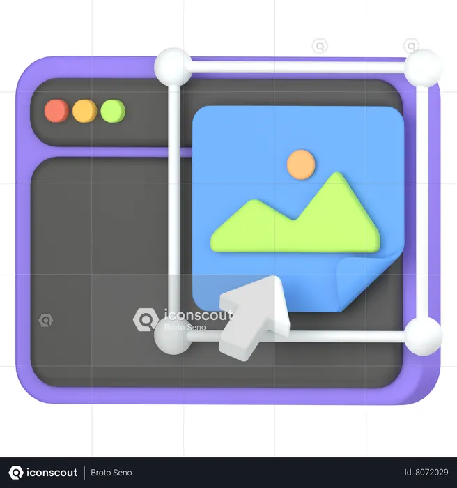 Image embed  3D Icon