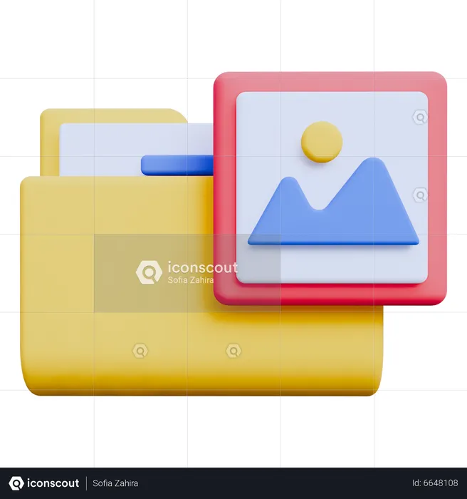 Image Folder  3D Icon