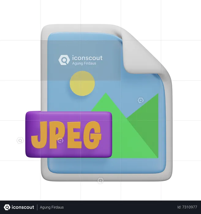 Image Jpeg File  3D Icon