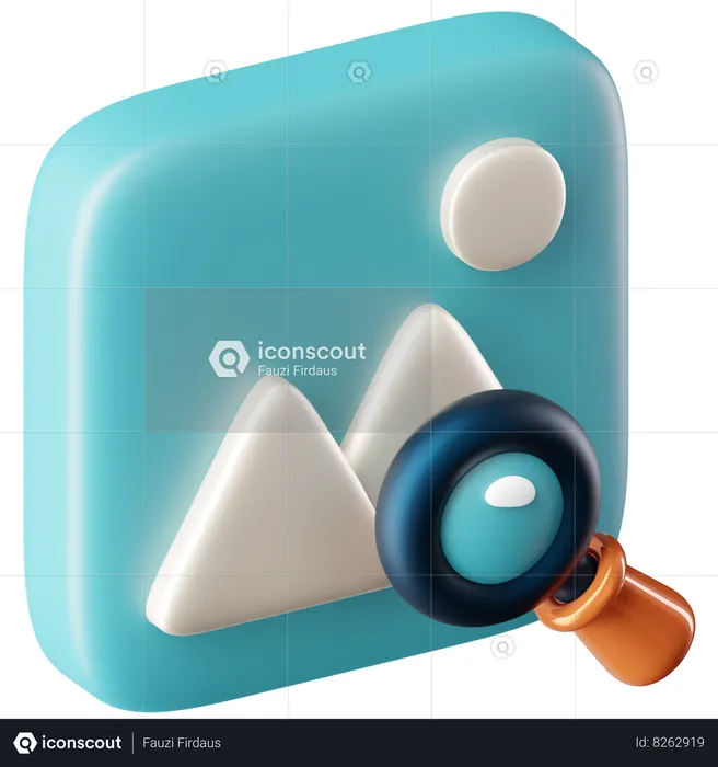 Image Search  3D Icon