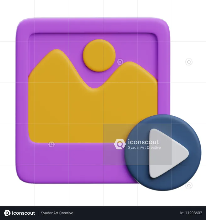 Mídia de imagem  3D Icon