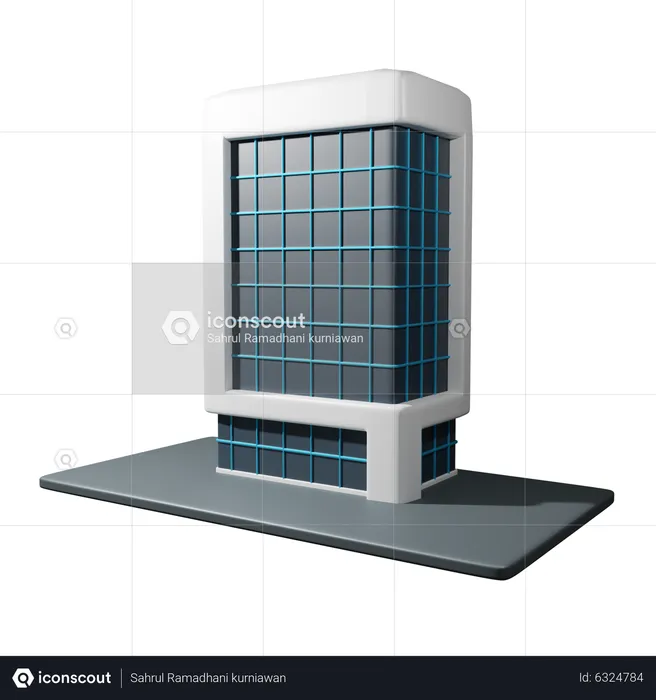 Immeuble de bureaux  3D Icon