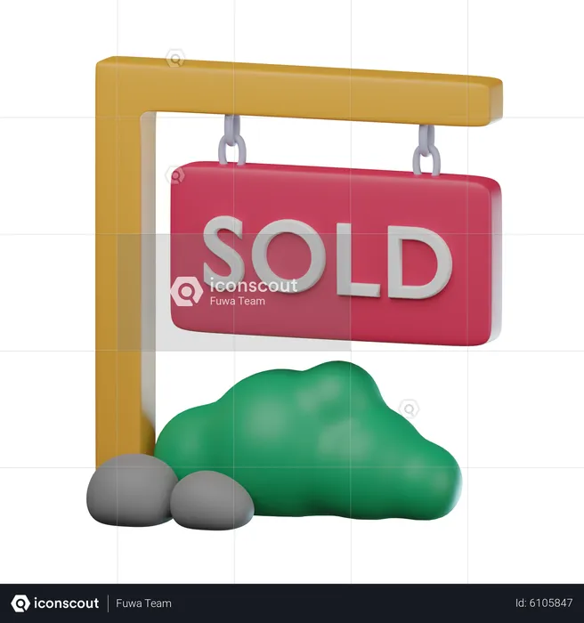 Immobilie zu verkaufen  3D Icon