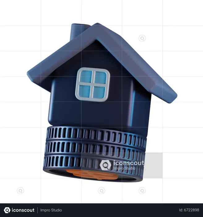 Immobilieninvestitionen  3D Icon