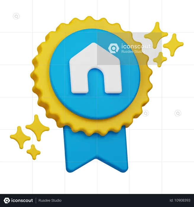 Immobilienmedaille  3D Icon