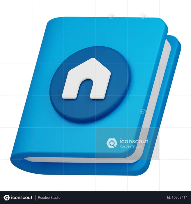 Immobilienbuch  3D Icon