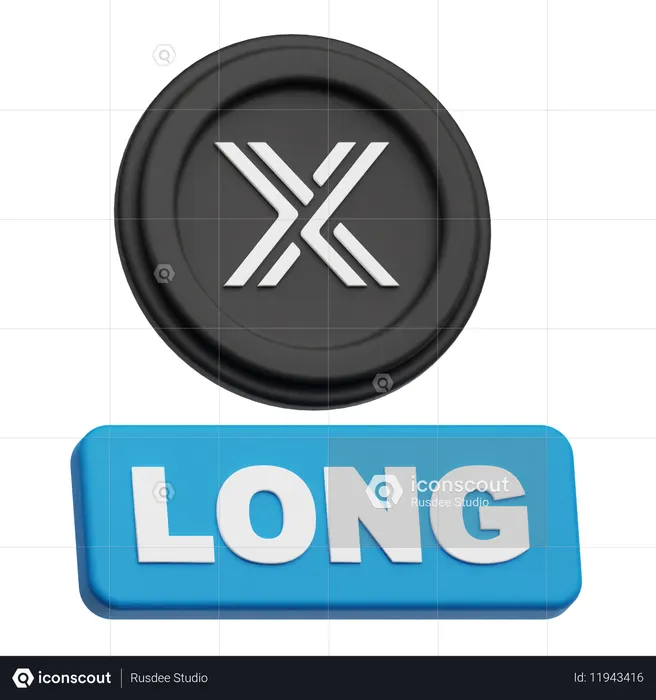 Immuable long  3D Icon