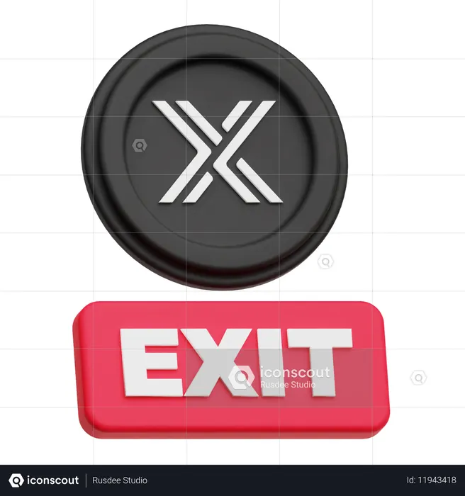 Immutable Exit  3D Icon