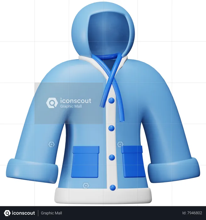 Imperméable  3D Icon