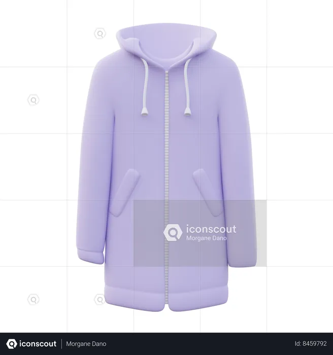 Impermeable de los hombres  3D Icon