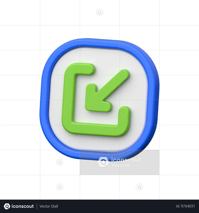 Importieren  3D Icon