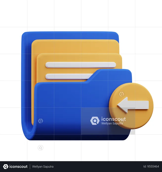 Import Folder  3D Icon