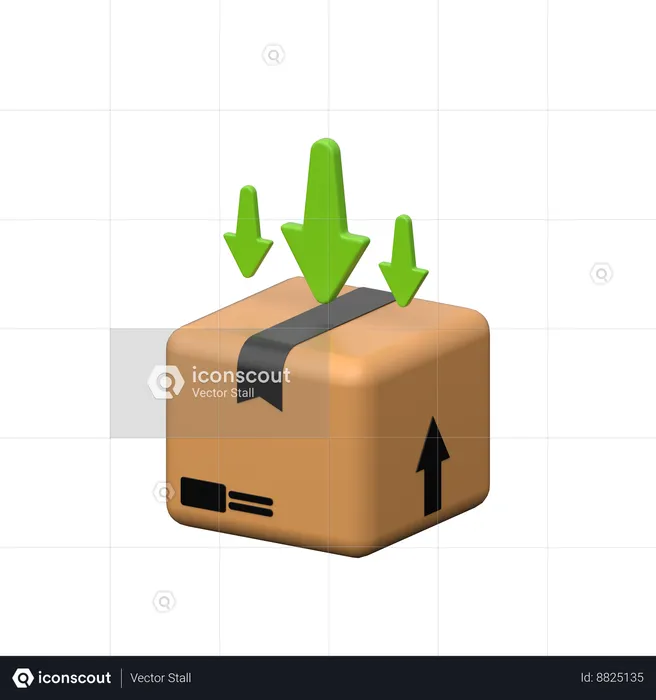 Import Shipping  3D Icon
