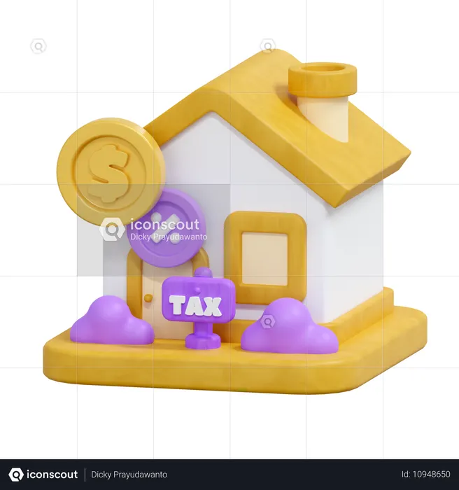 Imposto residencial  3D Icon