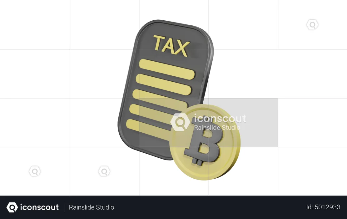 Imposto bitcoin  3D Icon