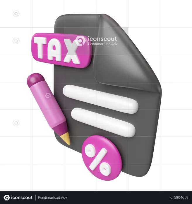 Impostos  3D Icon