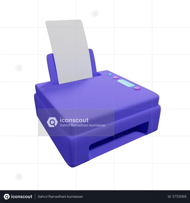 Impresora  3D Icon