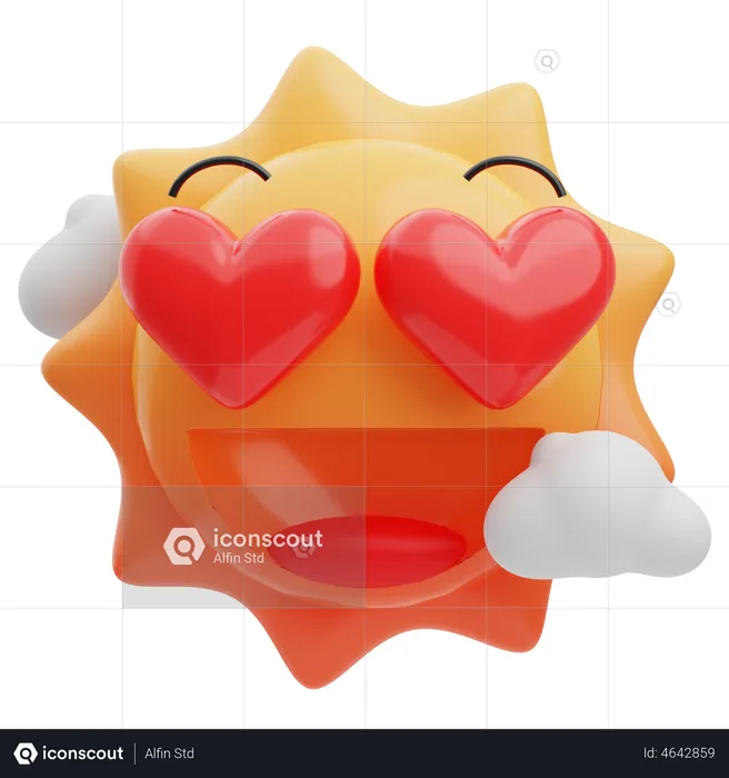 Sol impressionado Emoji 3D Emoji