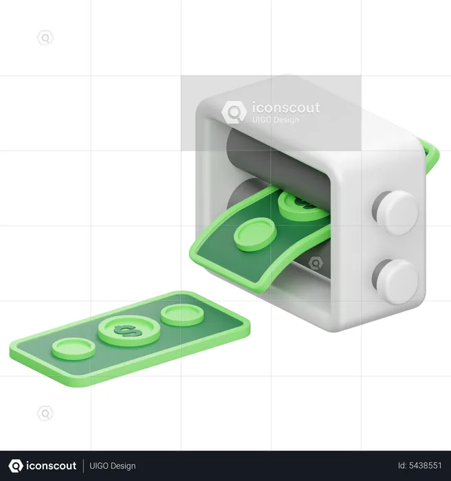 Imprimir dinero  3D Icon