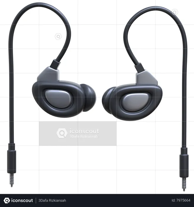 In Ear Monitor  3D Icon