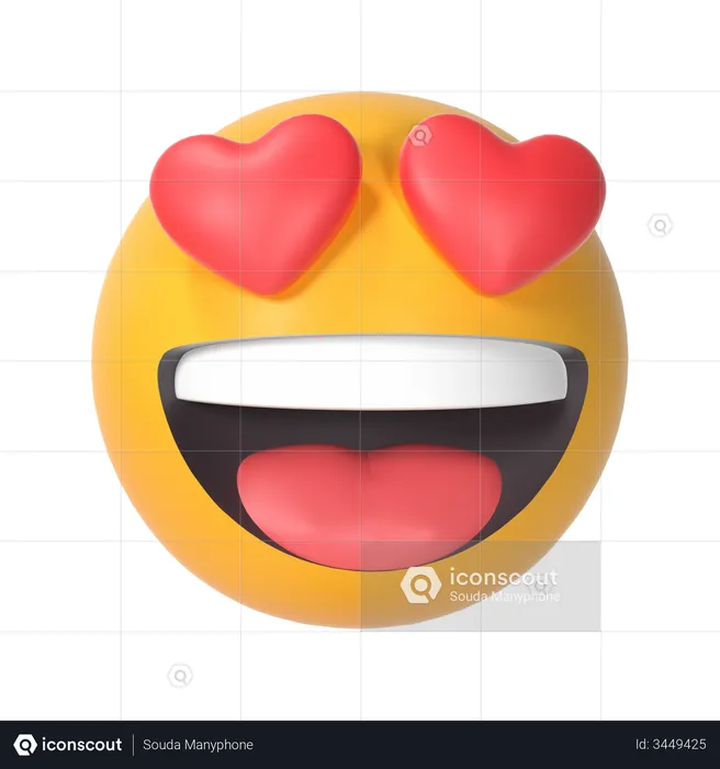 In Love Emoji 3D Emoji