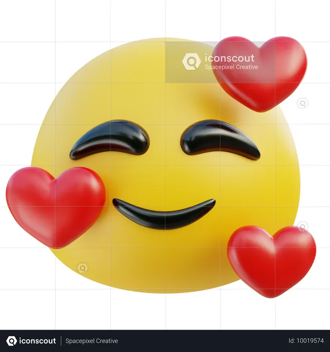 In Love emoji Emoji 3D Icon