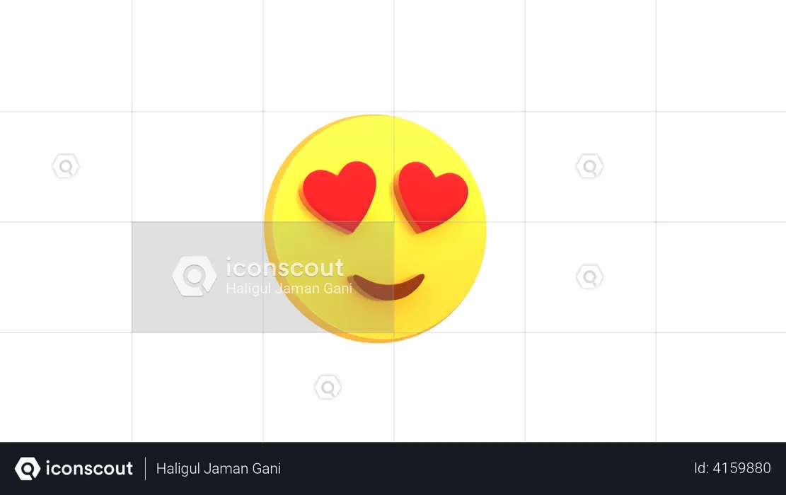 In Love Emoji Emoji 3D Emoji