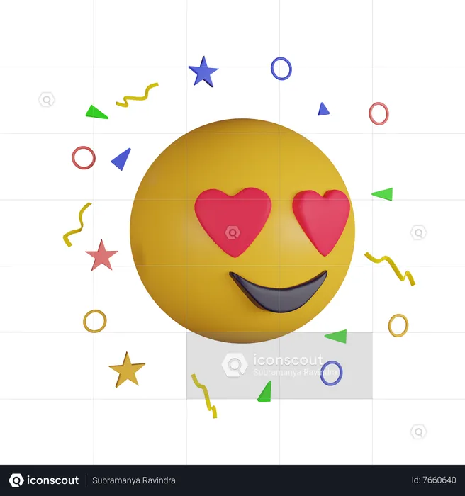 In love emoji Emoji 3D Icon