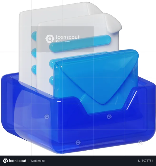 Inbox  3D Icon