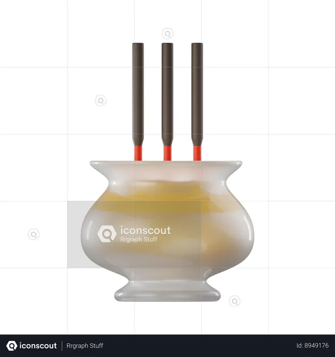 Incense Burner  3D Icon