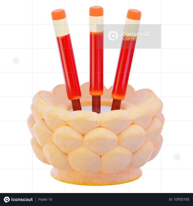 Incenso chinês  3D Icon