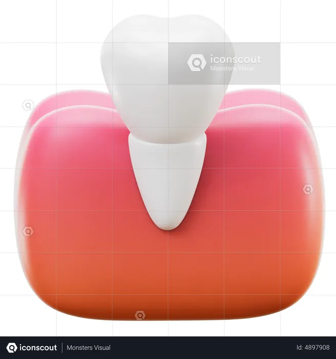 Incisor Tooth  3D Icon