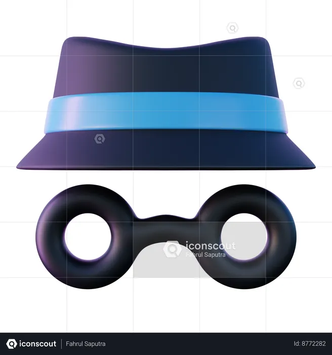 Incognito Mode  3D Icon