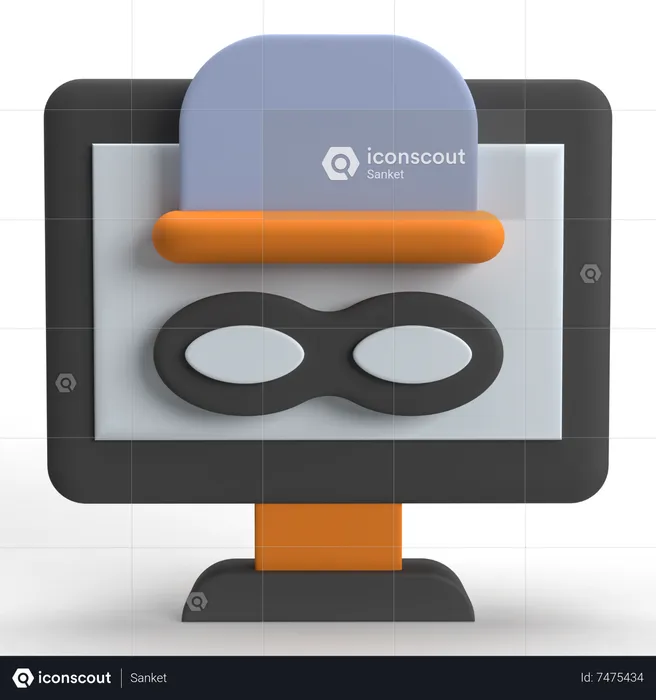 Incognito Mode  3D Icon