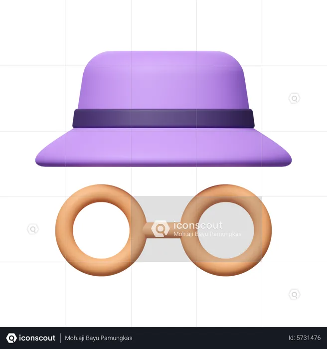 Incognito Mode  3D Icon