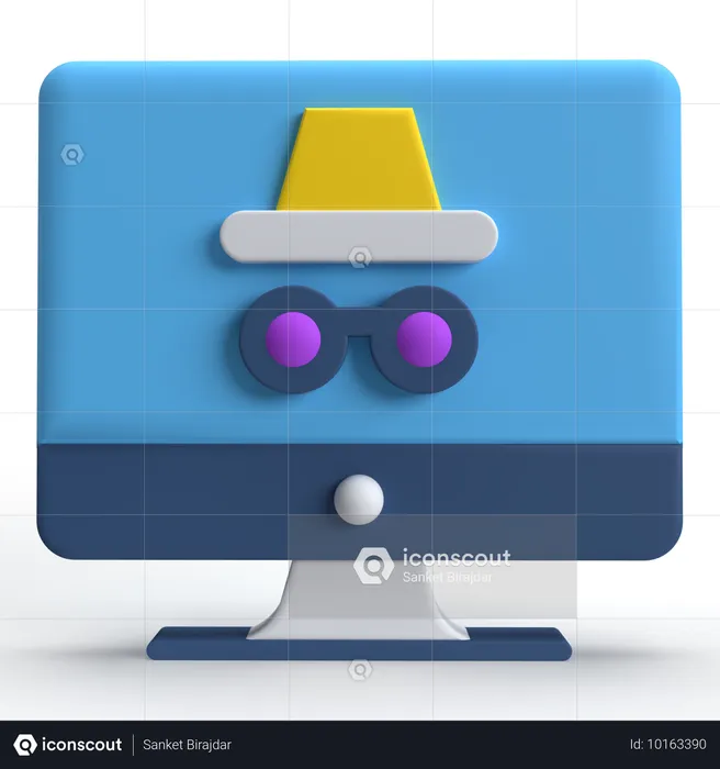 Incognito Mode  3D Icon