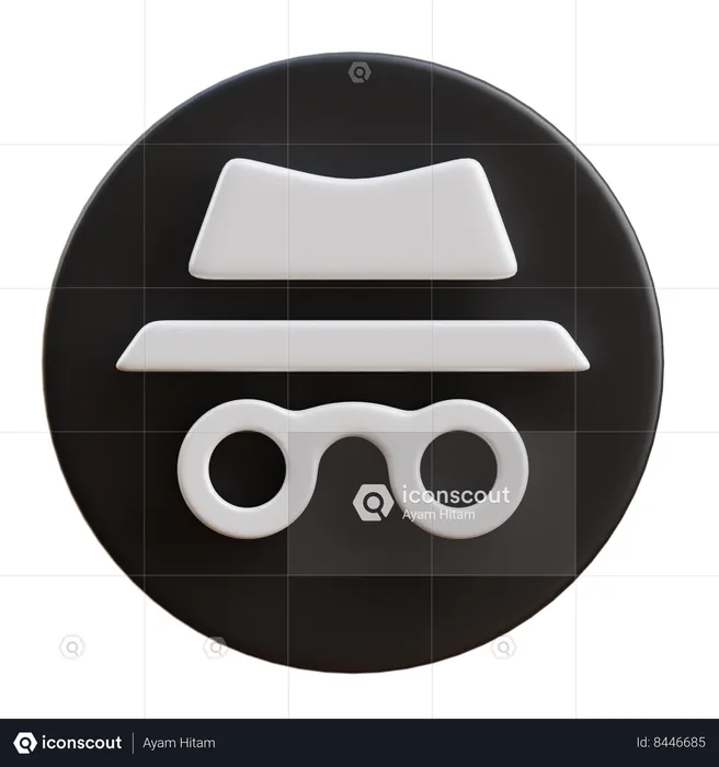 Incognito Mode  3D Icon