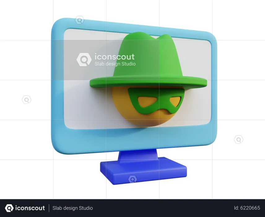 Incognito Mode  3D Icon