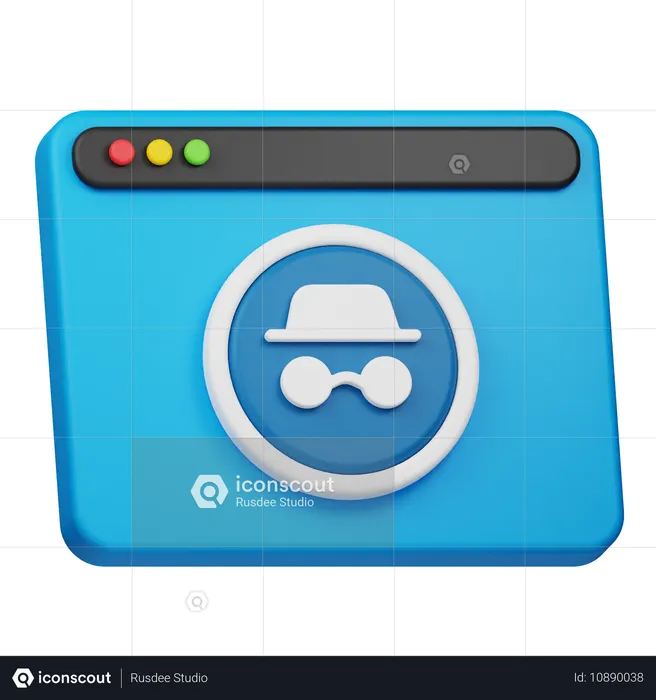 Incognito Website  3D Icon