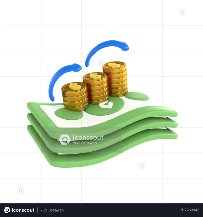 Income  3D Icon