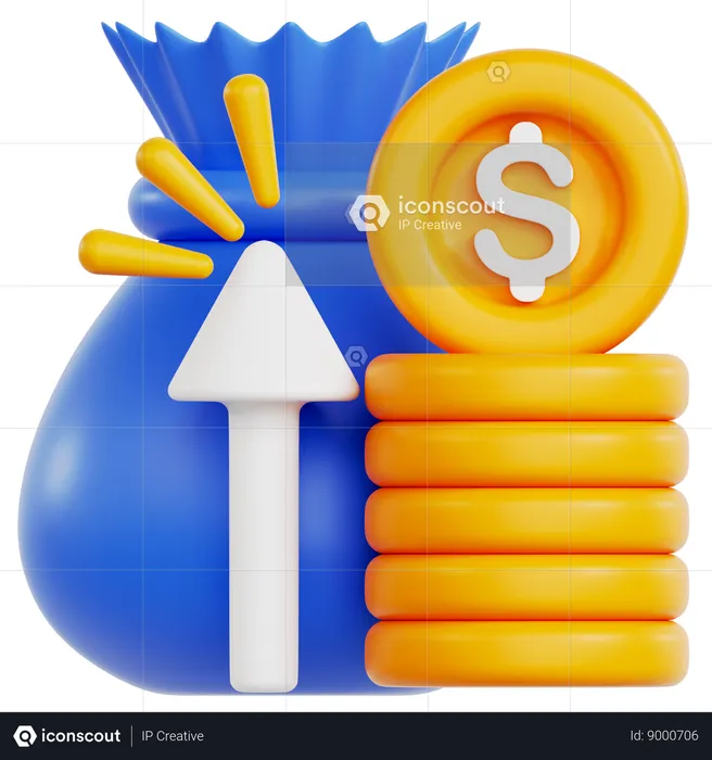 Income growth  3D Icon