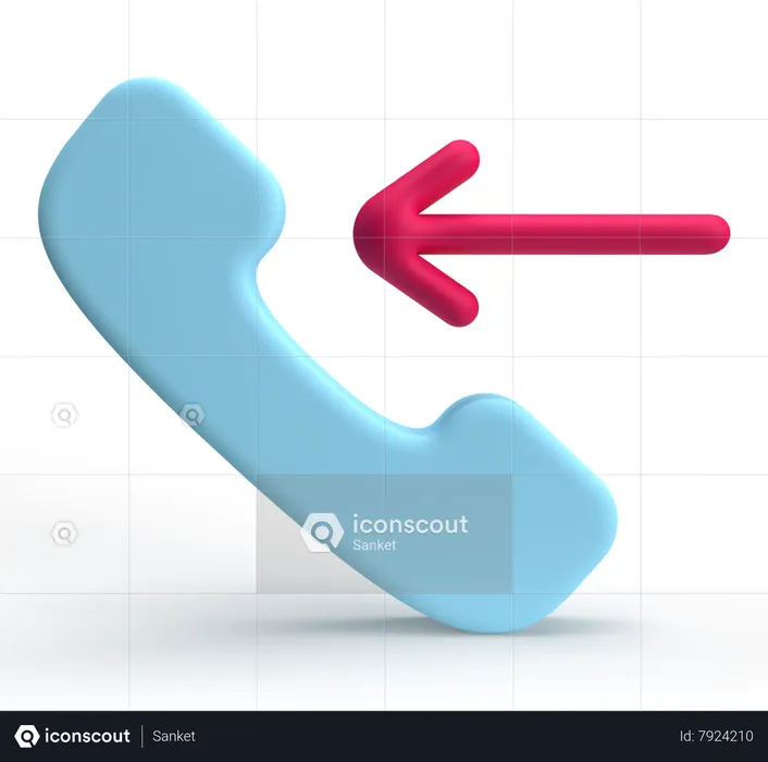 Incoming Call  3D Icon
