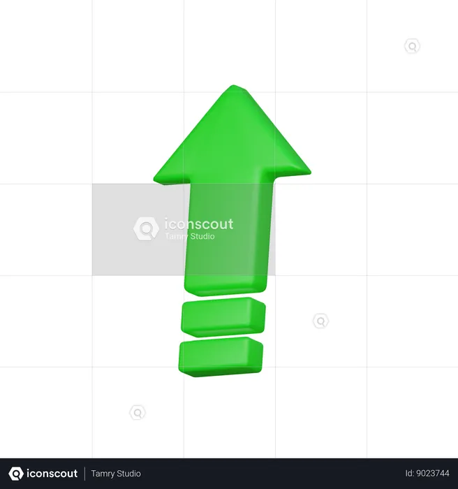 Increase  3D Icon