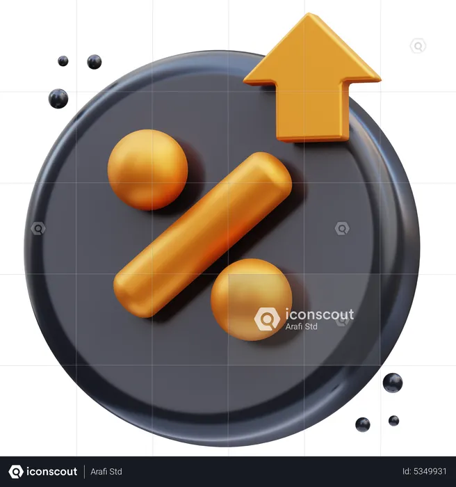 Increase Discount  3D Icon