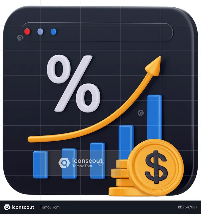 Increase Profit  3D Icon