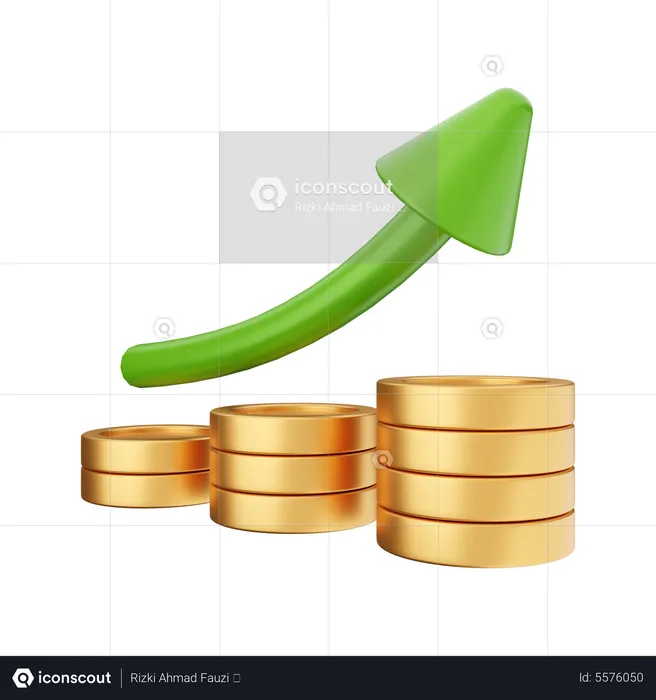 Increase Profit  3D Icon