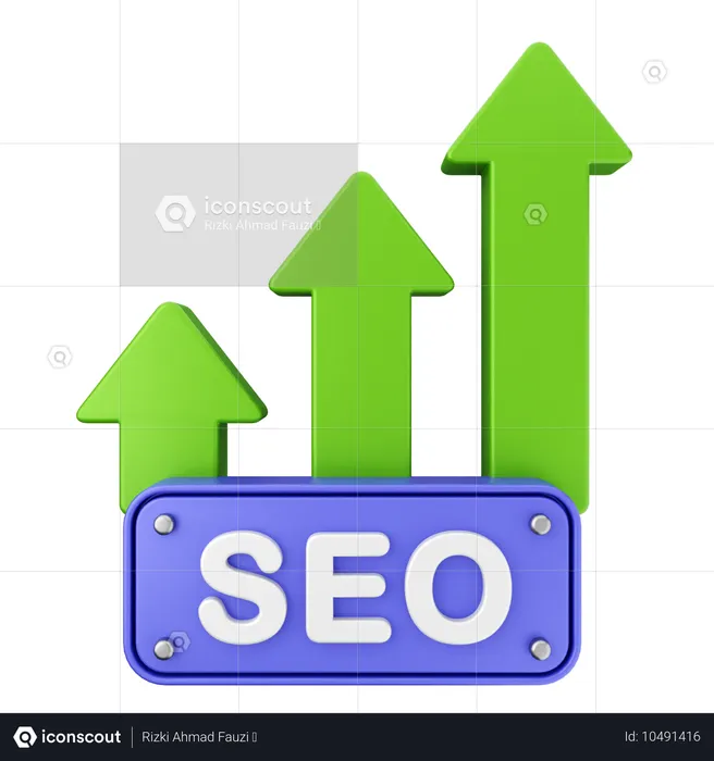 Increase Seo  3D Icon