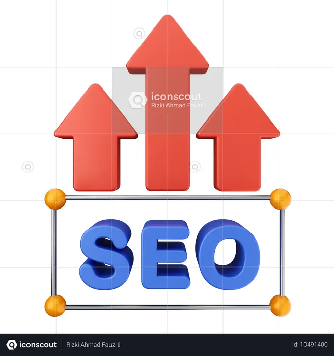 Increase Seo  3D Icon