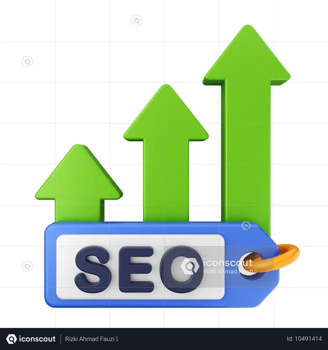 Increase Seo  3D Icon